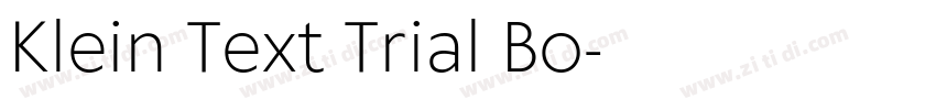 Klein Text Trial Bo字体转换